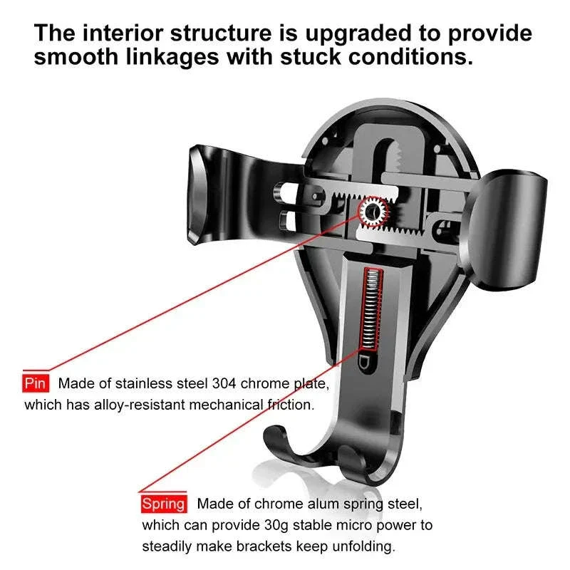 Car Phone Holder with Auto Lock Suction Mount & 360° Rotation - Image 3