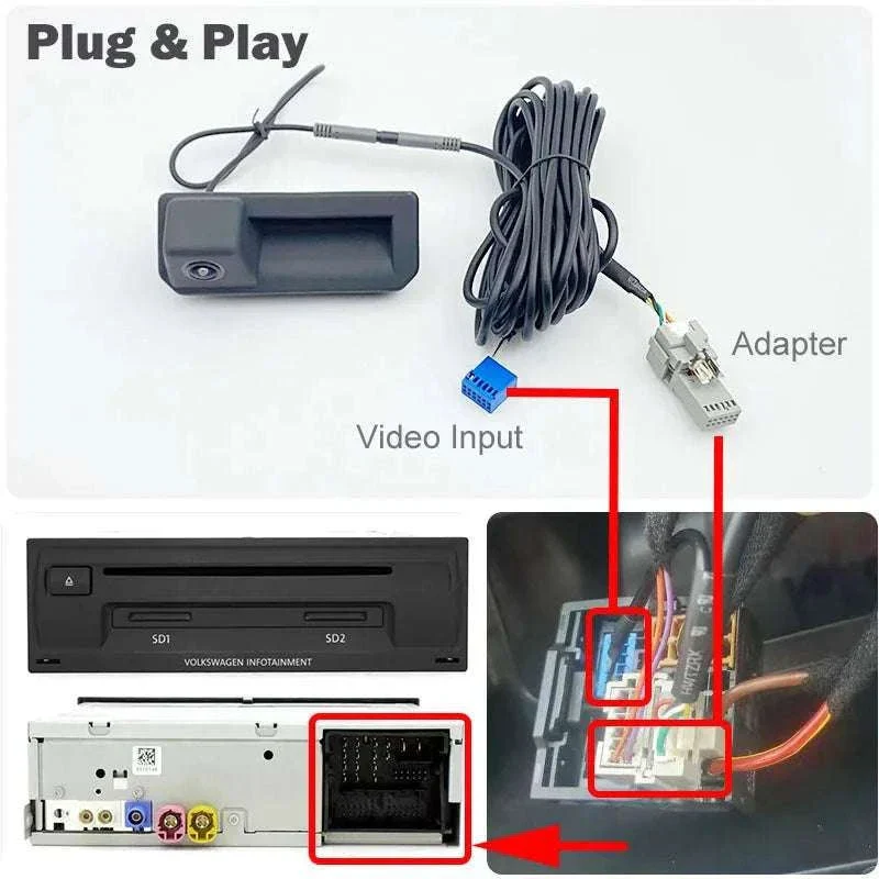 VW Jetta MK7 Rear View Backup Camera 2019–2023 Plug & Play - Image 5