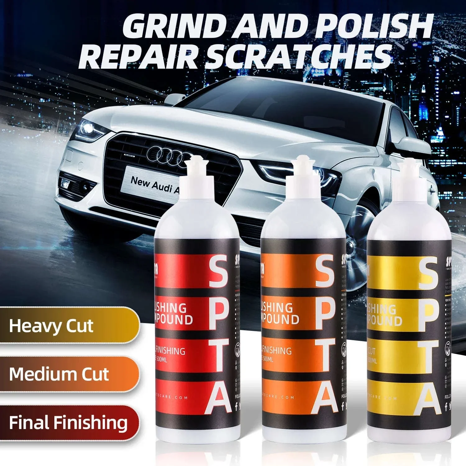 Car Scratch Remover Polishing Wax & Paint Care Compound - Image 2