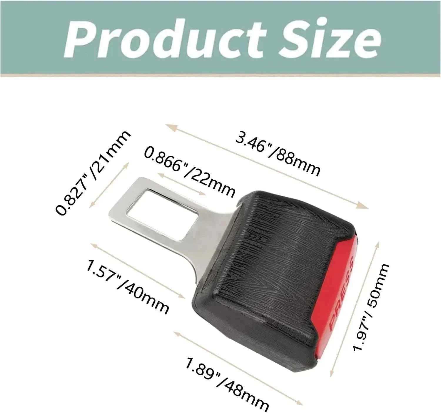 2pcs Car Seat Belt Extender with Padding for Comfortable Fit - Image 4