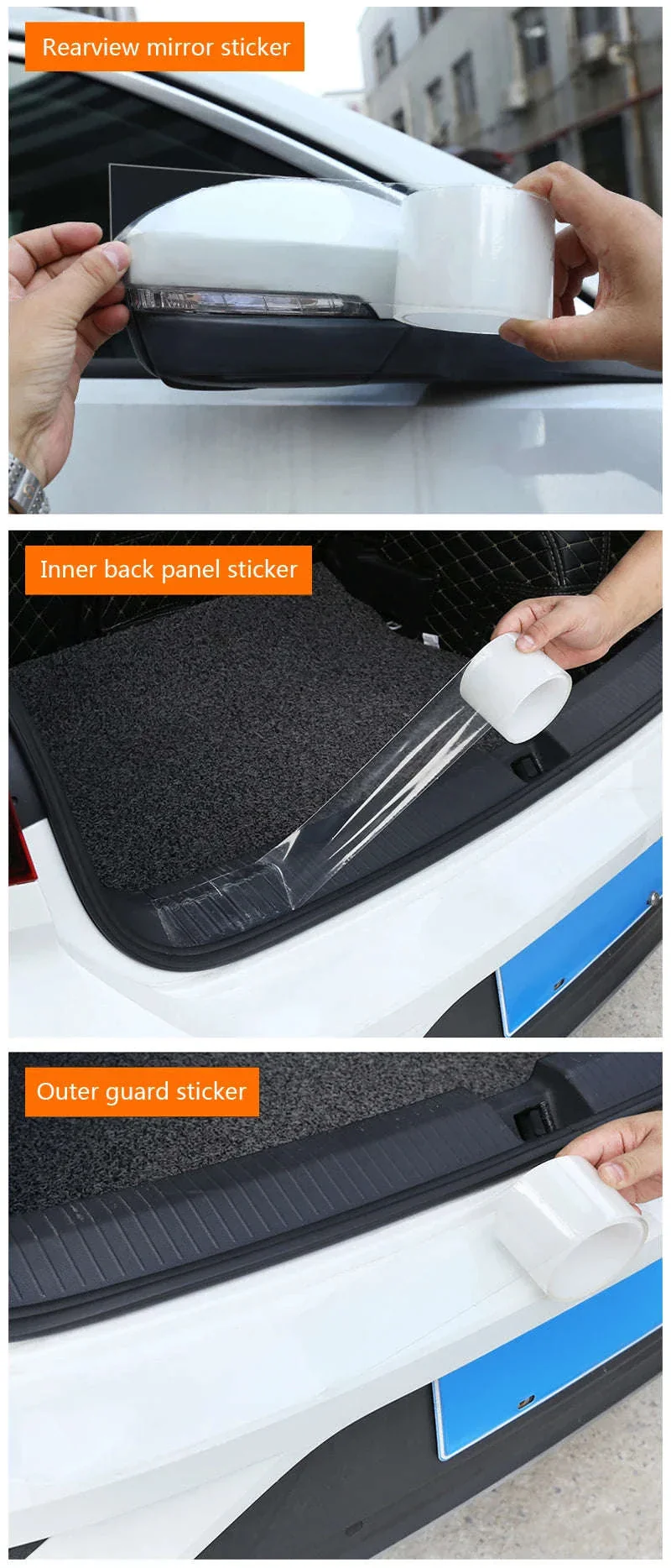 Universal Transparent Car Door Edge Protector Film - Image 14