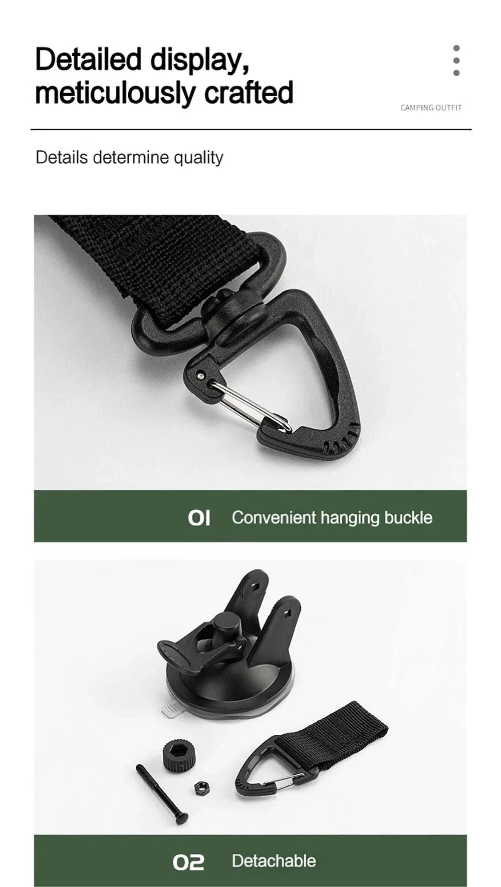 Car Tent Suction Cup Buckle Side Awning Anchors - Image 12