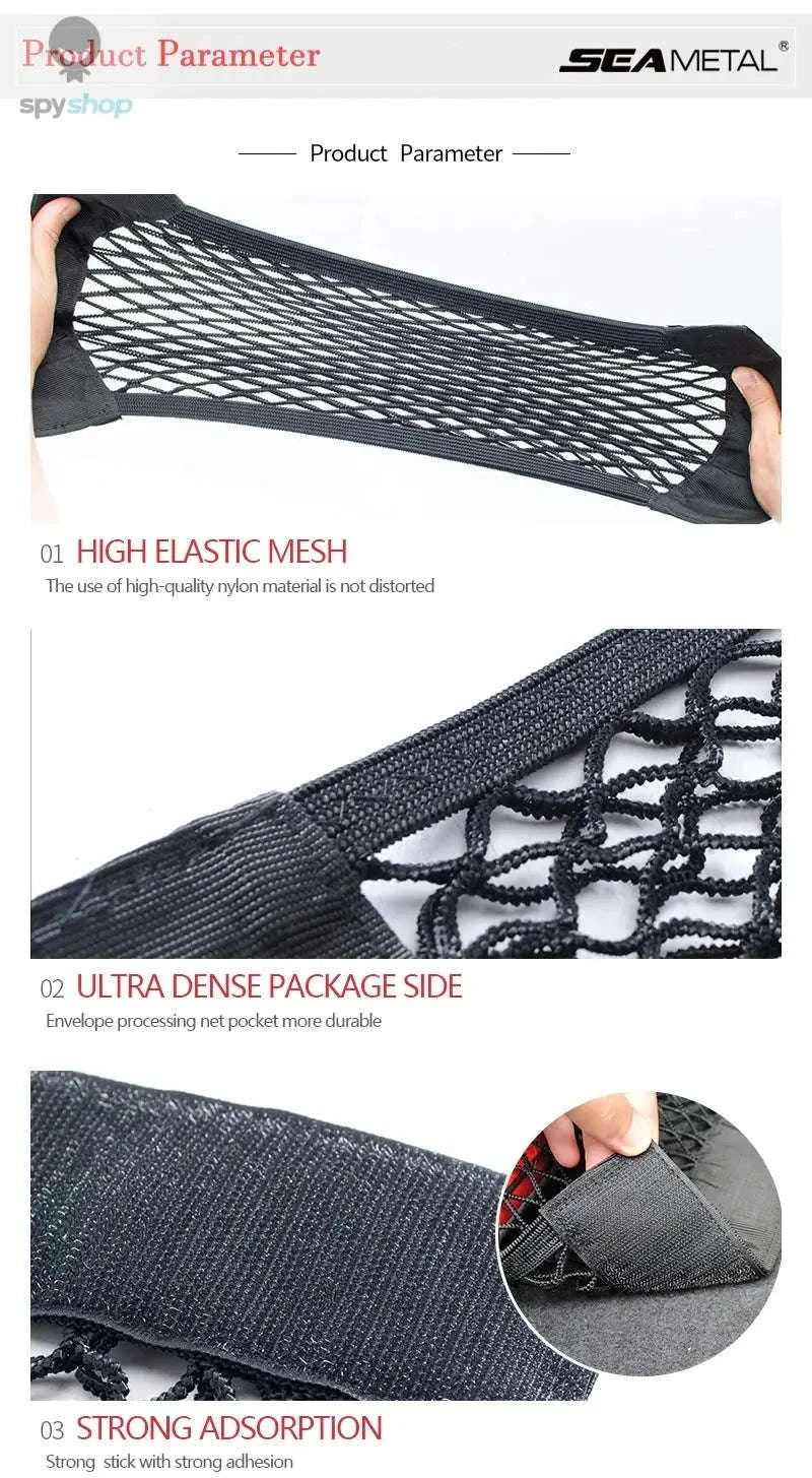 Car Trunk Mesh Organizer for Neat, Secure Cargo Storage - Image 10