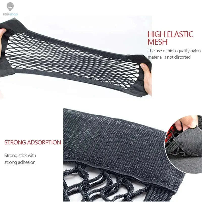 Car Trunk Mesh Organizer for Neat, Secure Cargo Storage - Image 3