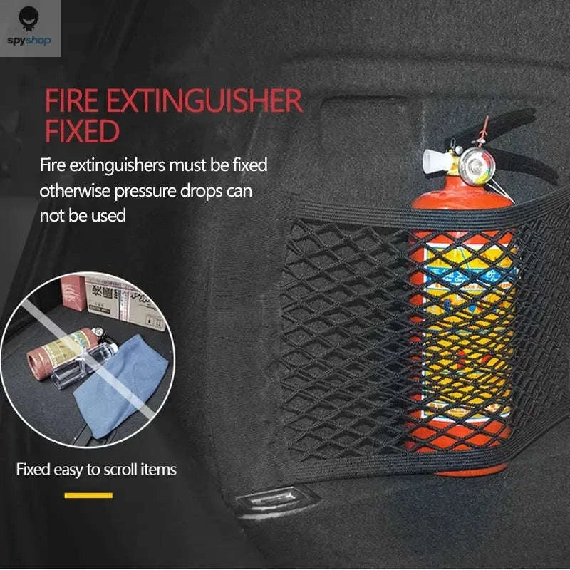 Car Trunk Mesh Organizer for Neat, Secure Cargo Storage - Image 4