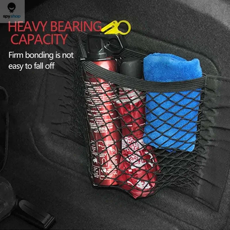 Car Trunk Mesh Organizer for Neat, Secure Cargo Storage - Image 6