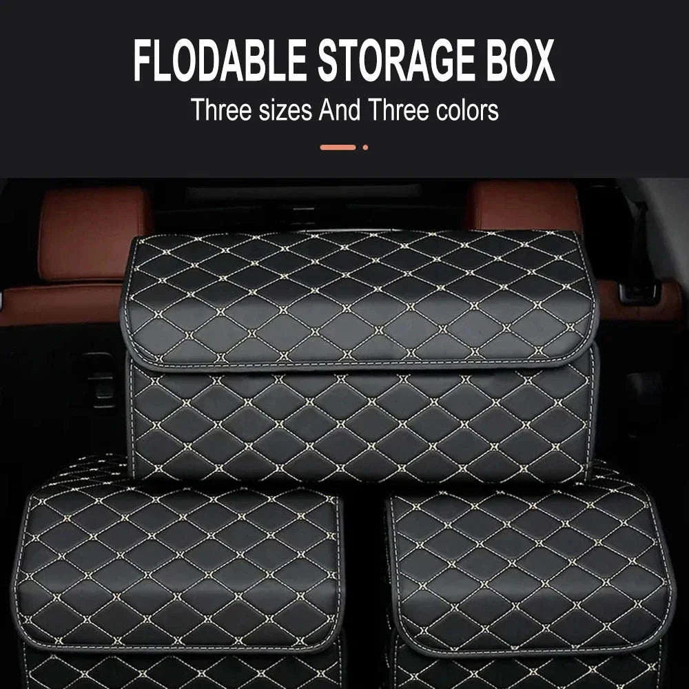 Car Trunk Organizer Box, Large Capacity, Folding Storage Bag