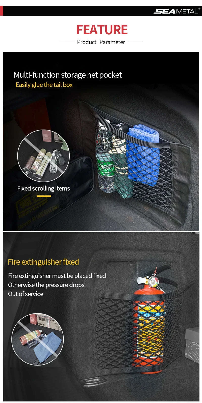 Car Trunk Storage Mesh Net Organizer - Image 9