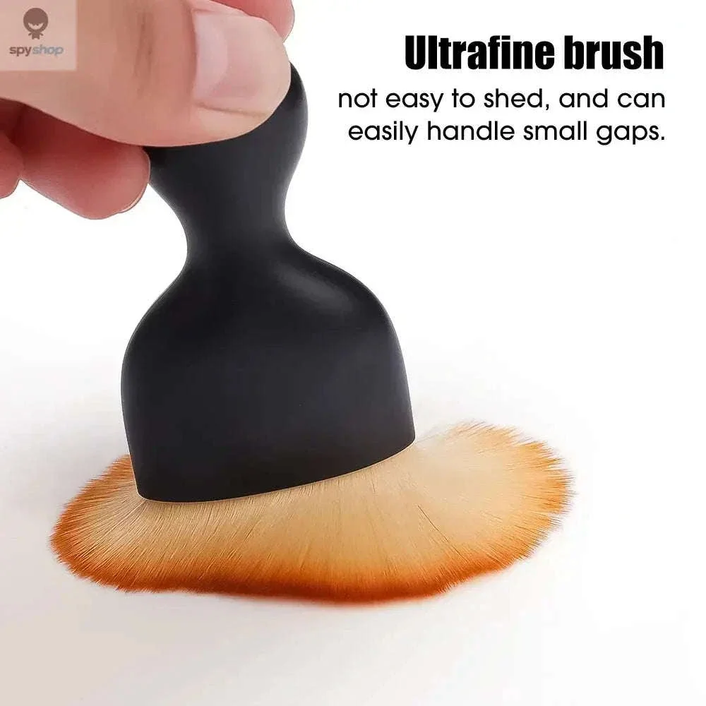 Car Vent Cleaning Brush with Dust Cover for Easy Cabin Care - Image 4