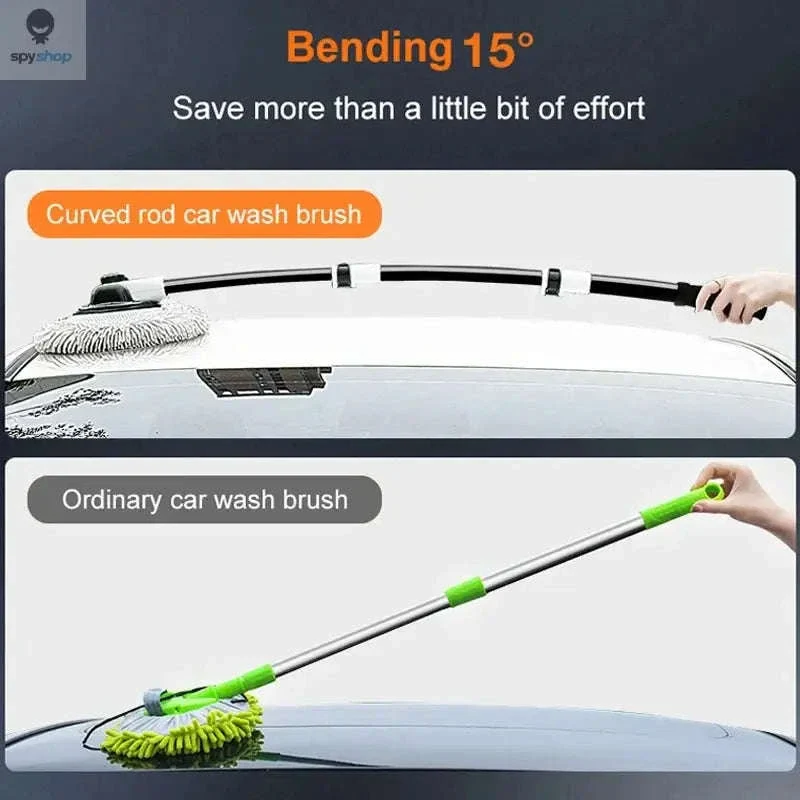 Retractable Car Wash Brush with Telescoping Handle - Image 3