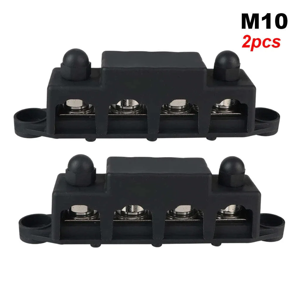 Caravan RV Power Distribution Block 4 Way 48V 250A DC Bus Bar with M8/M10 Studs - Image 15