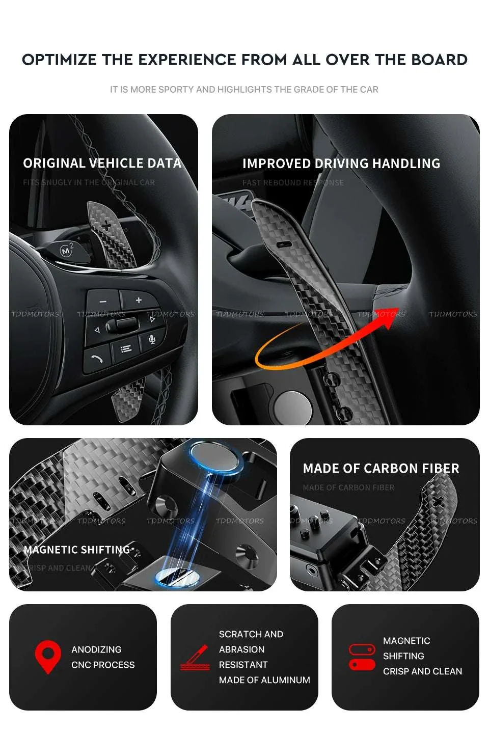 Magnetic Carbon Fiber Paddle Shifters for Mini & BMW Models - Image 8