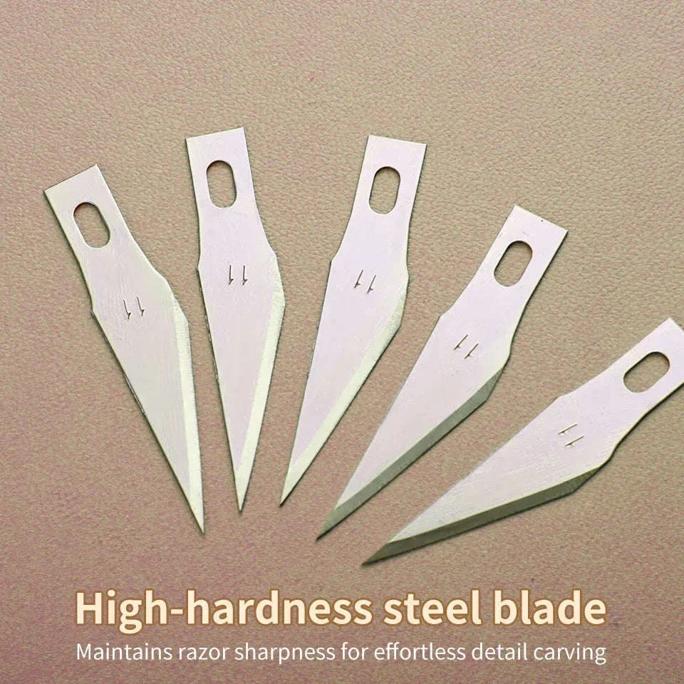 Carbon Steel Carving Blade Set for Wood, Leather, and DIY Craft - Image 6