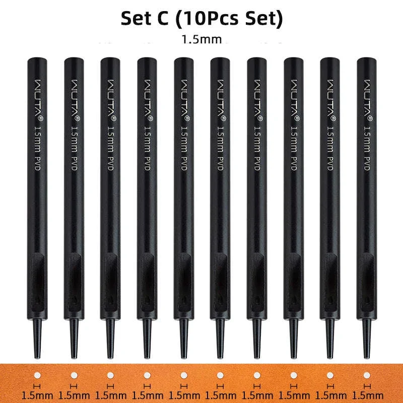 Carbon Steel Round Hole Punch Set for Leather, Fabric & DIY - Image 11