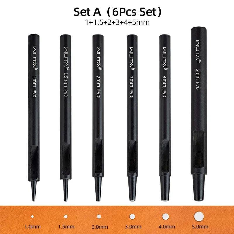 Carbon Steel Round Hole Punch Set for Leather, Fabric & DIY - Image 12
