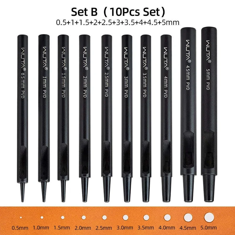 Carbon Steel Round Hole Punch Set for Leather, Fabric & DIY - Image 14
