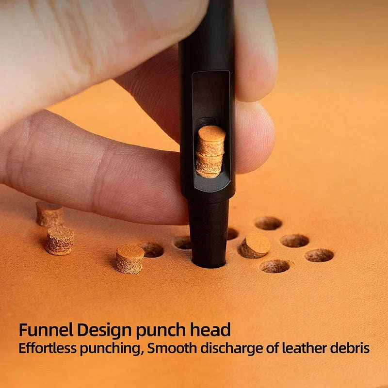 Carbon Steel Round Hole Punch Set for Leather, Fabric & DIY - Image 5