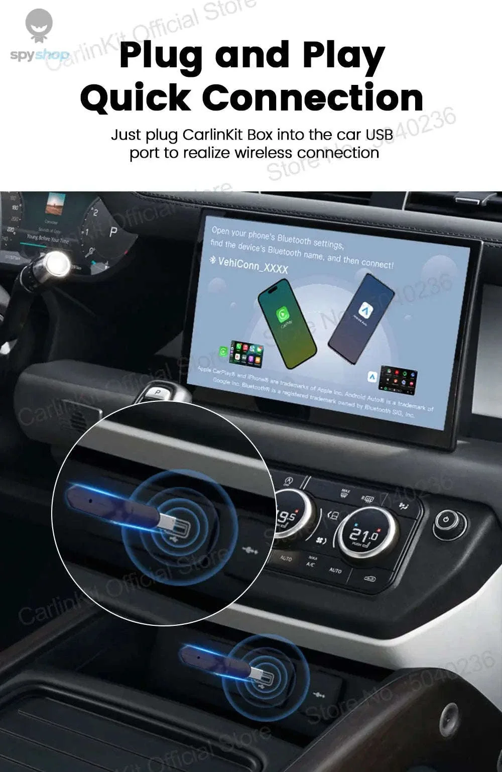CarlinKit 5.0 Mini Ultra Wireless CarPlay Adapter - Image 14