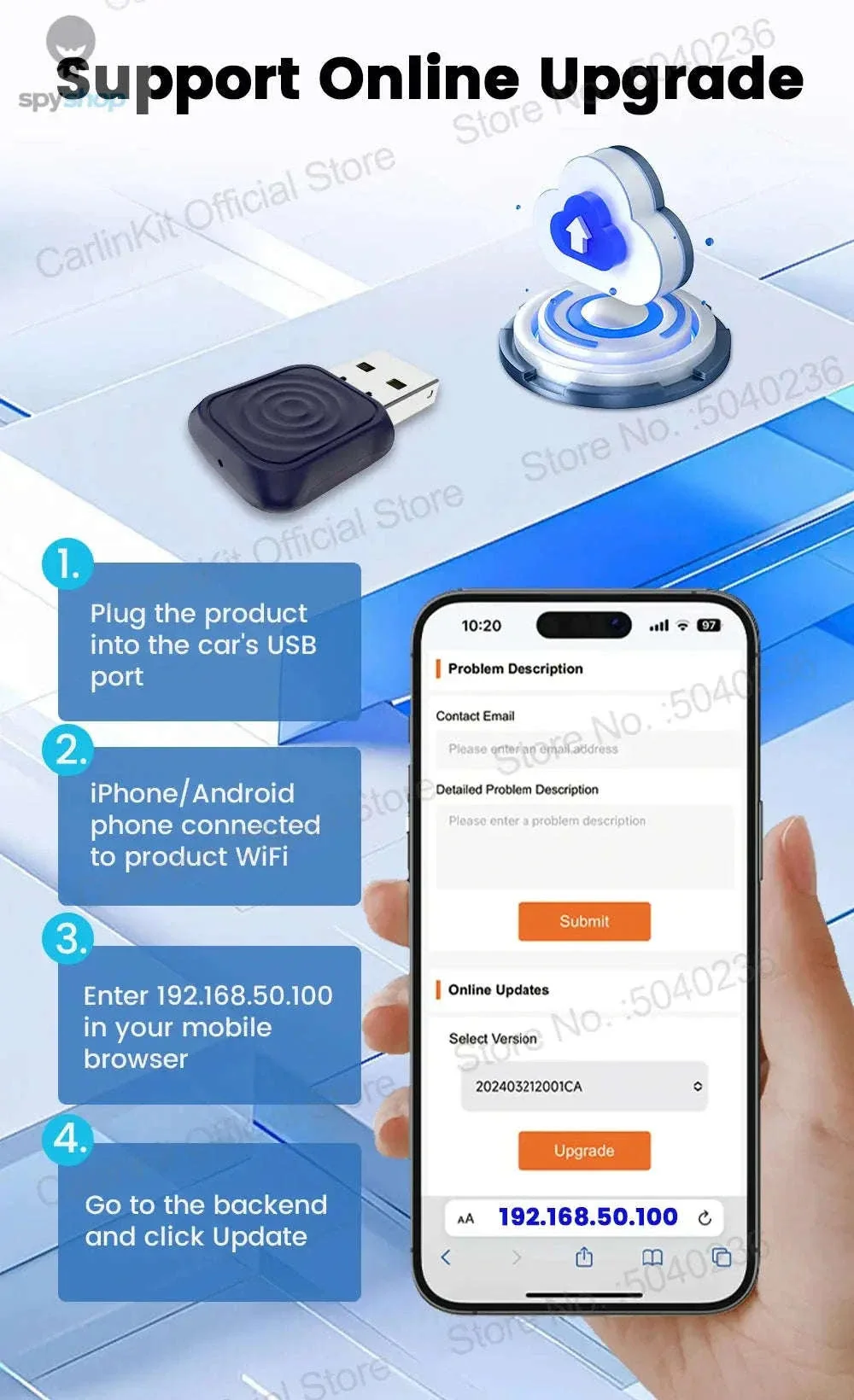 CarlinKit 5.0 Mini Ultra Wireless CarPlay Adapter - Image 17