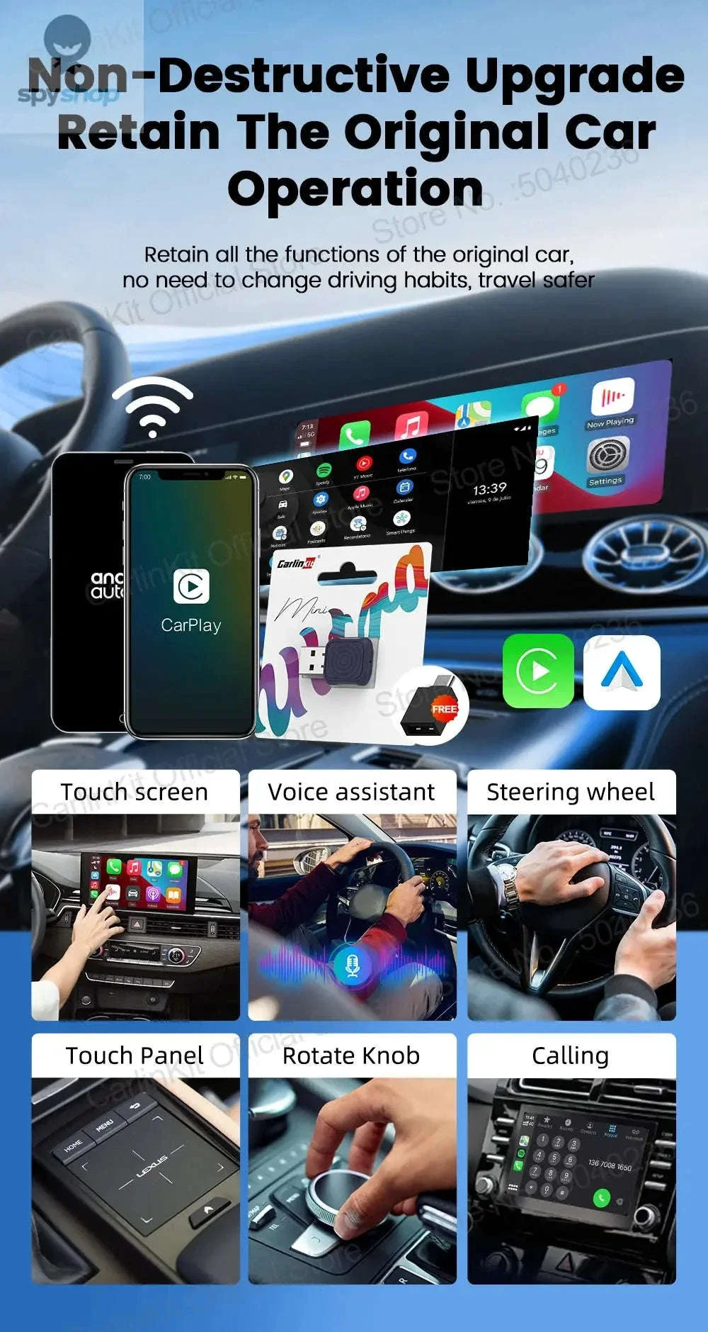 CarlinKit 5.0 Mini Ultra Wireless CarPlay Adapter - Image 18