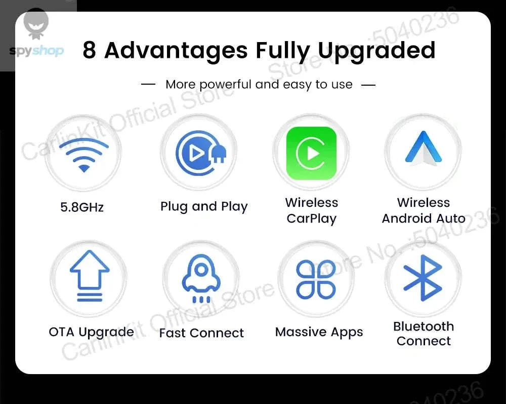 CarlinKit 5.0 Mini Ultra Wireless CarPlay Adapter - Image 8