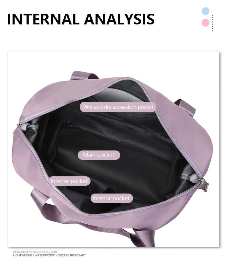Waterproof Carry On Travel Duffle Bag for Gym and Trips - Image 9