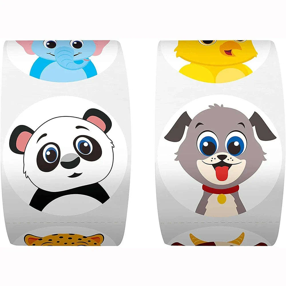 Cartoon Animal Reward Stickers for Kids, Gifts, and Crafts - Image 2