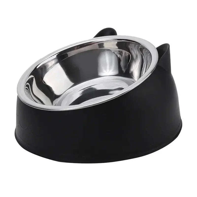Inclined Stainless Steel Pet Bowl for Cats and Dogs - Image 2