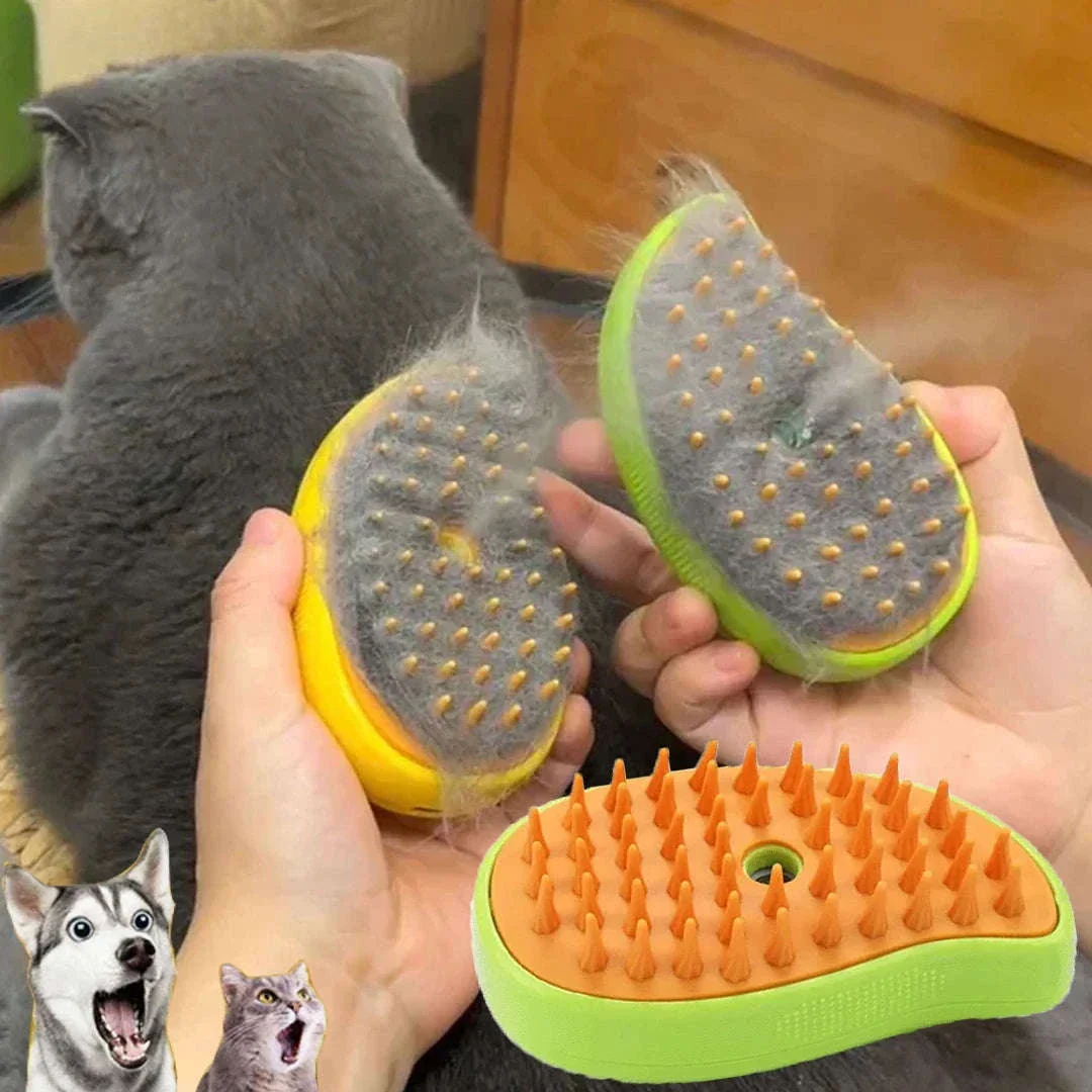 Pet Steam Brush for Softer, Cleaner Grooming at Home