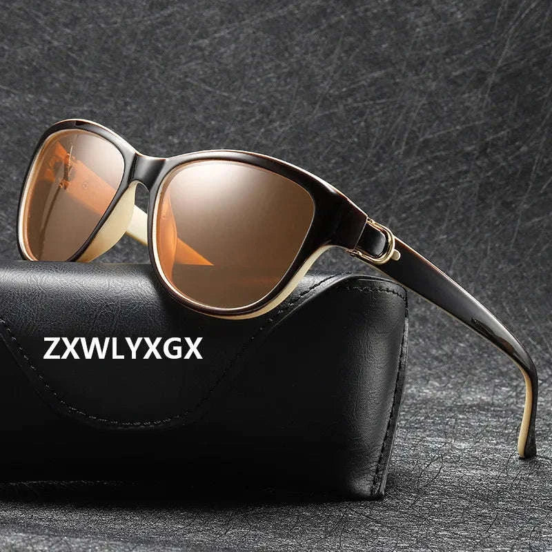 Cat Eye Polarized Sunglasses for Women with UV400 Protection
