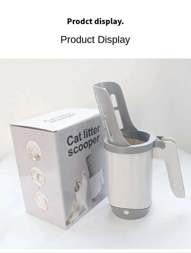 Cat Litter Scoop with Refill Bag Holder for Cleaner Cleaning - Image 12