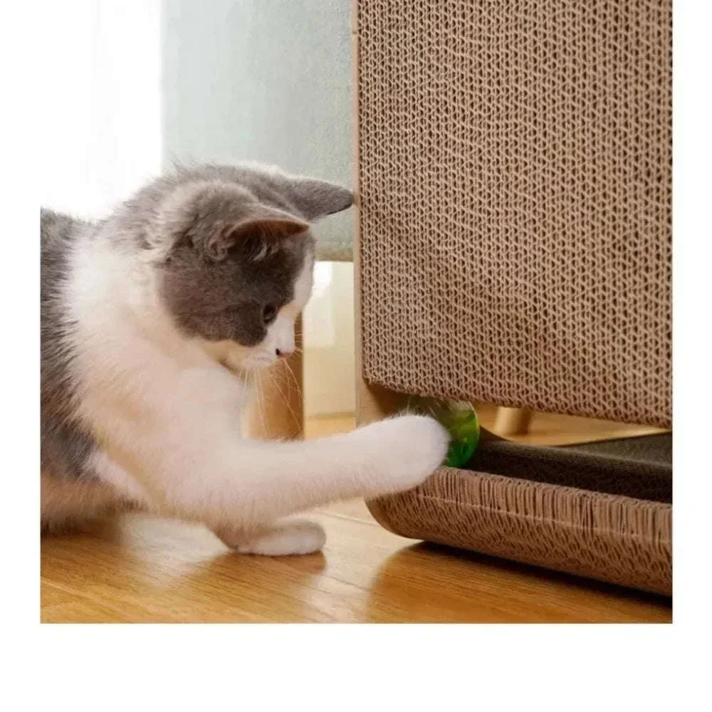 Vertical Cat Scratching Post with Hanging Ball Protector - Image 12