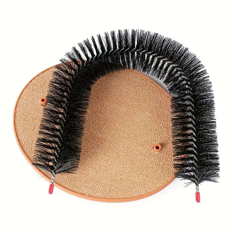 Self Grooming Cat Toy Arch with Massage Brush - Image 4