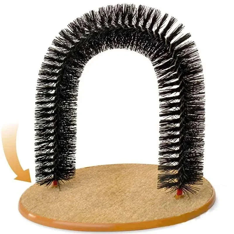 Self Grooming Cat Toy Arch with Massage Brush - Image 7