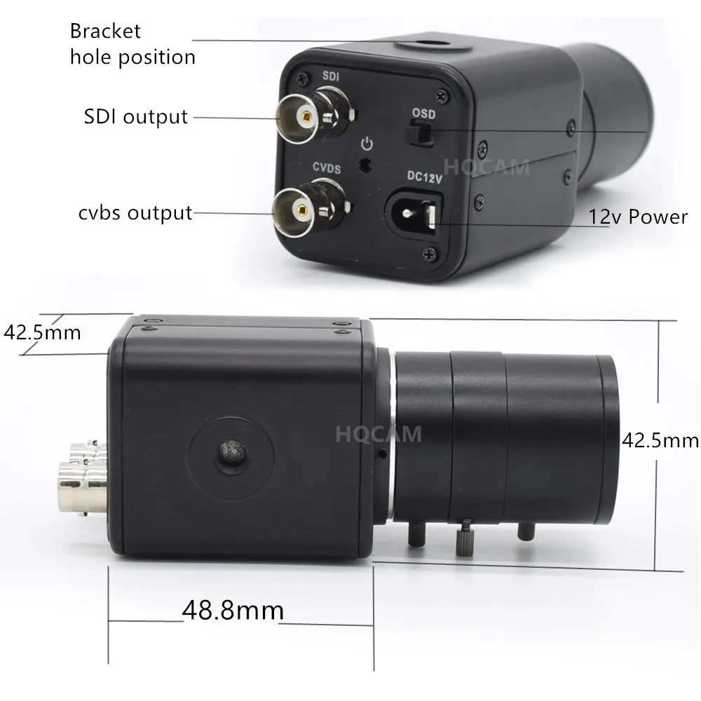 2MP SDI Box Camera with 2.8-12mm Zoom Lens, 1080P - Image 5