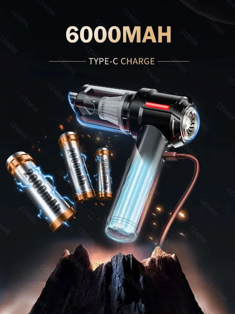 Cordless Car Vacuum Cleaner with Blower, USB-C Rechargeable Handheld - Image 14