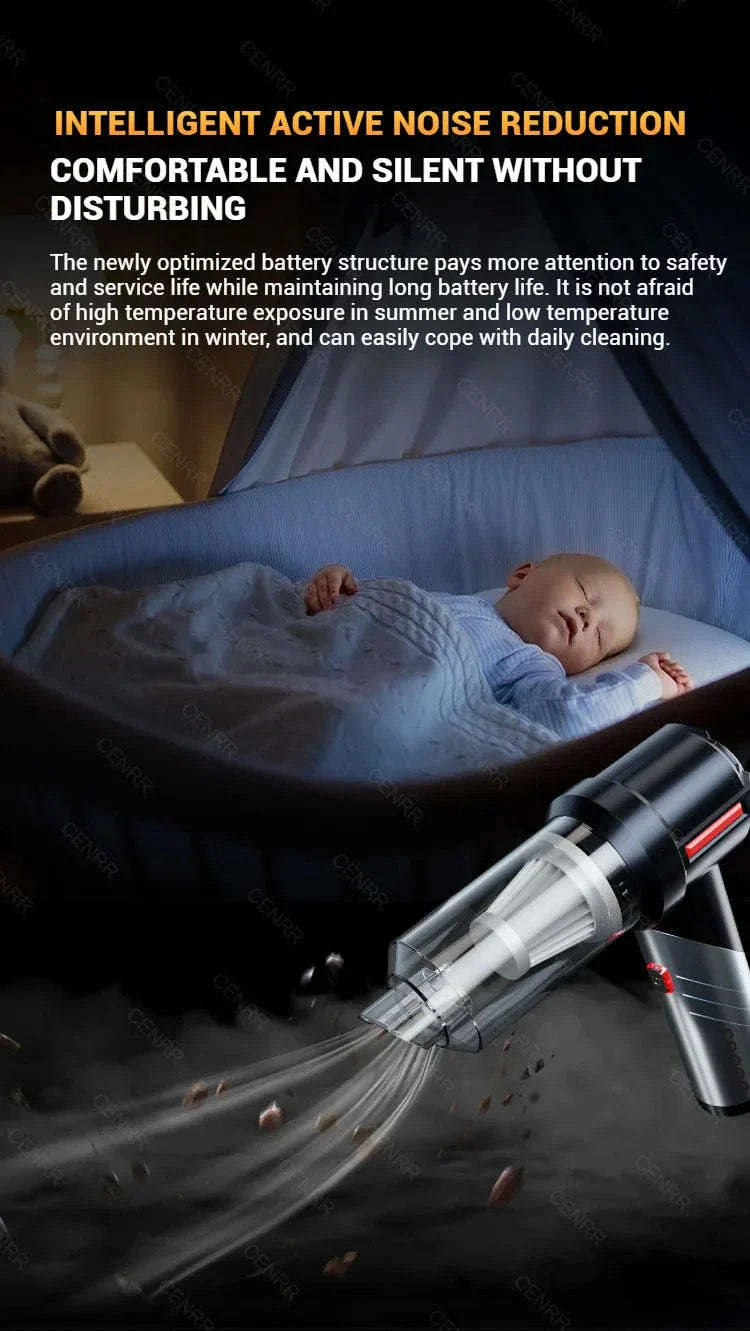 Cordless Car Vacuum Cleaner with Blower, USB-C Rechargeable Handheld - Image 24