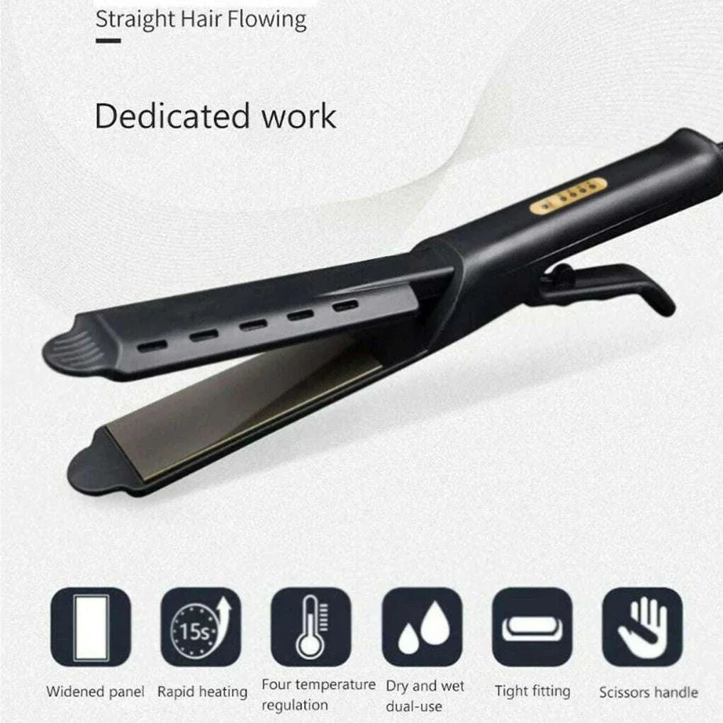 Ceramic Tourmaline Ionic Hair Straightener with Adjustable Heat - Image 10