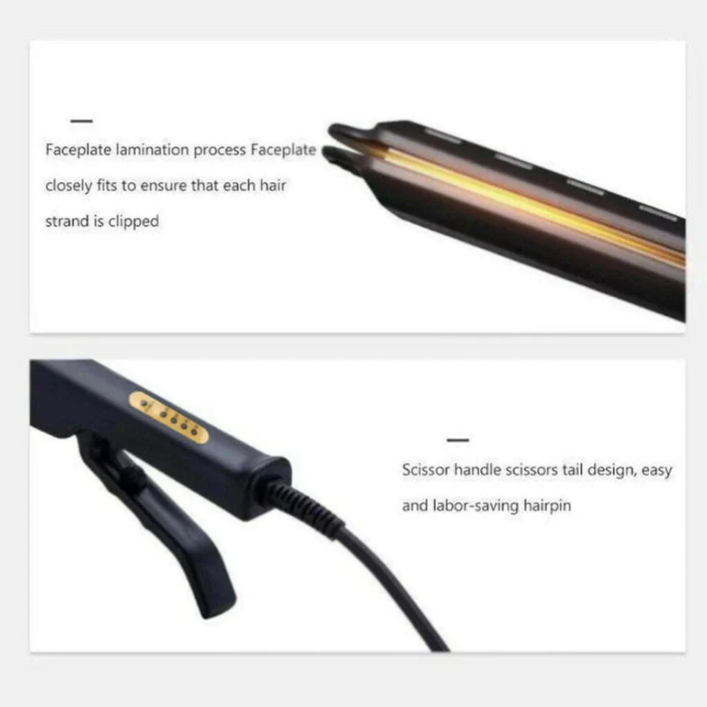 Ceramic Tourmaline Ionic Hair Straightener with Adjustable Heat - Image 14