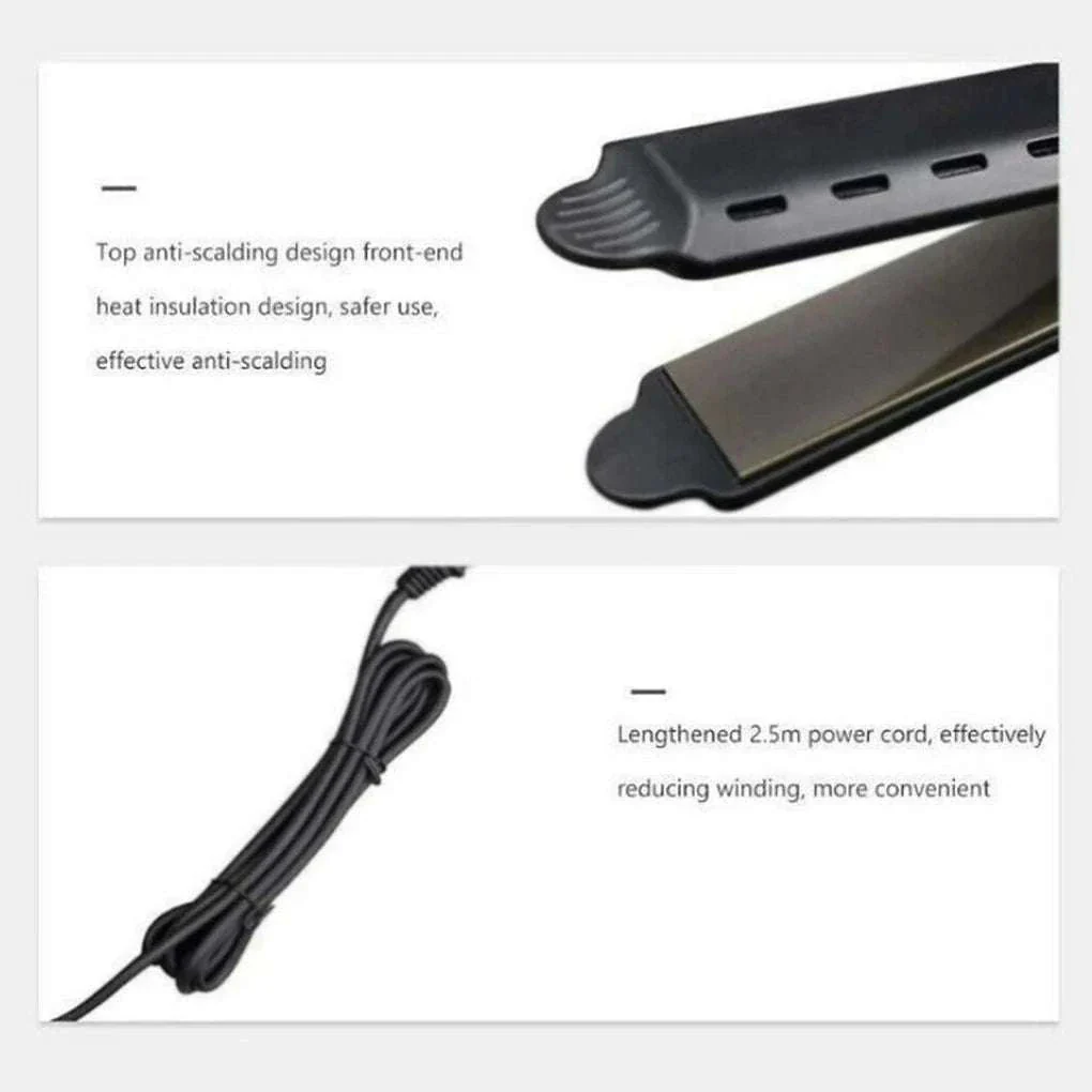 Ceramic Tourmaline Ionic Hair Straightener with Adjustable Heat - Image 15