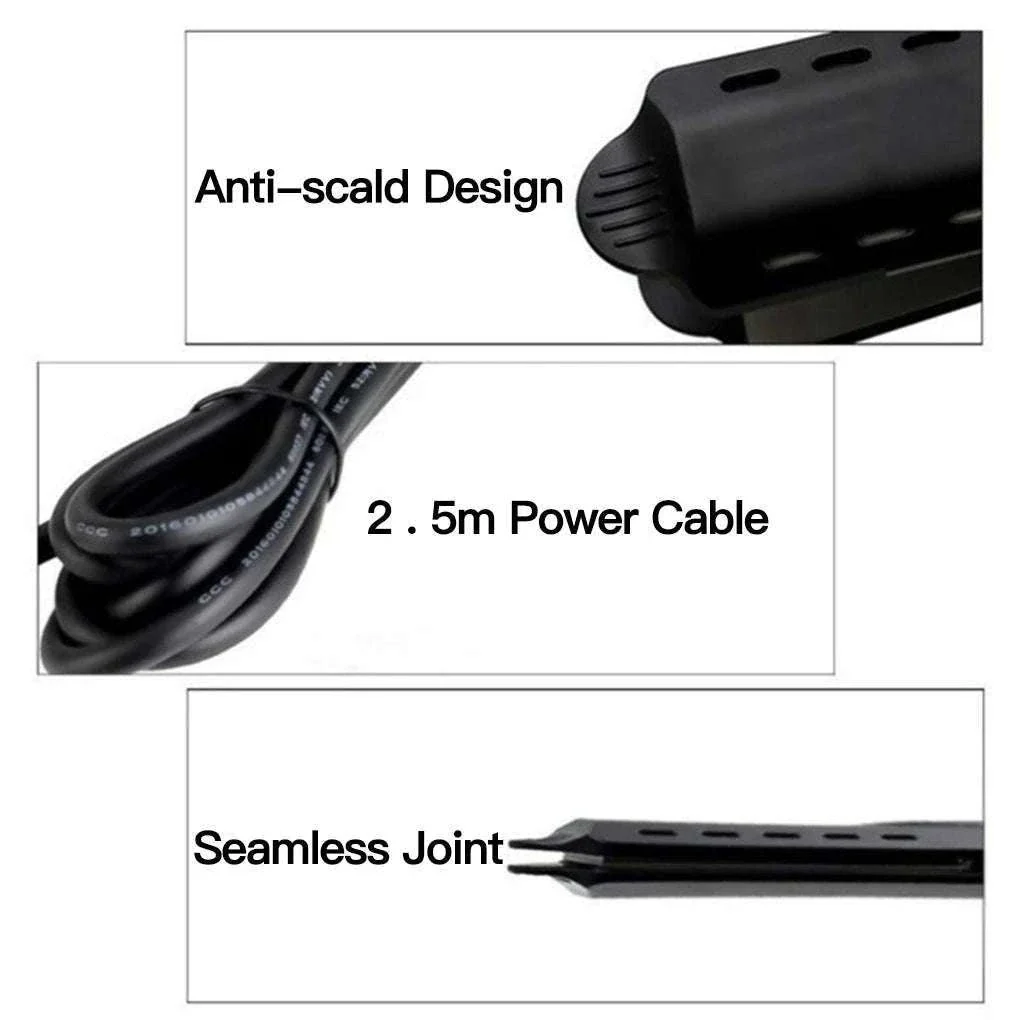 Ceramic Tourmaline Ionic Hair Straightener with Adjustable Heat - Image 16