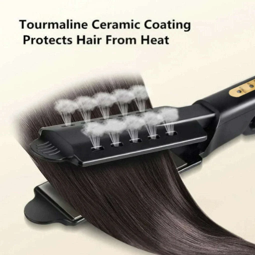 Ceramic Tourmaline Ionic Hair Straightener with Adjustable Heat - Image 2