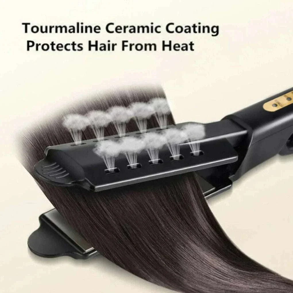 Ceramic Tourmaline Ionic Hair Straightener with Adjustable Heat - Image 20