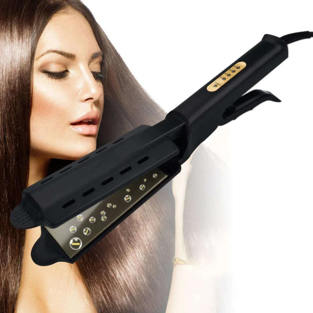 Ceramic Tourmaline Ionic Hair Straightener with Adjustable Heat - Image 7