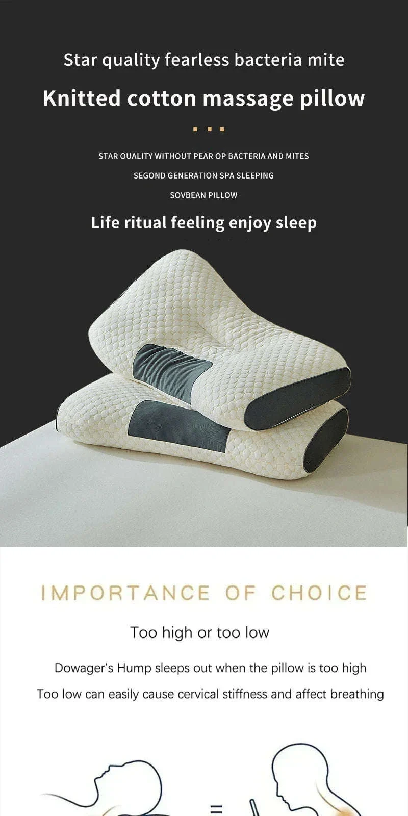 Orthopedic Cervical Pillow for Neck Support and Alignment - Image 8