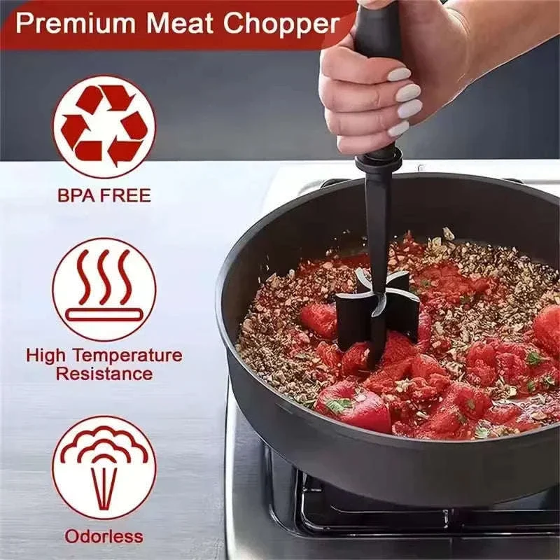 Chicken Shredder Tool with Non-Slip Base and Rotating Handle - Image 13