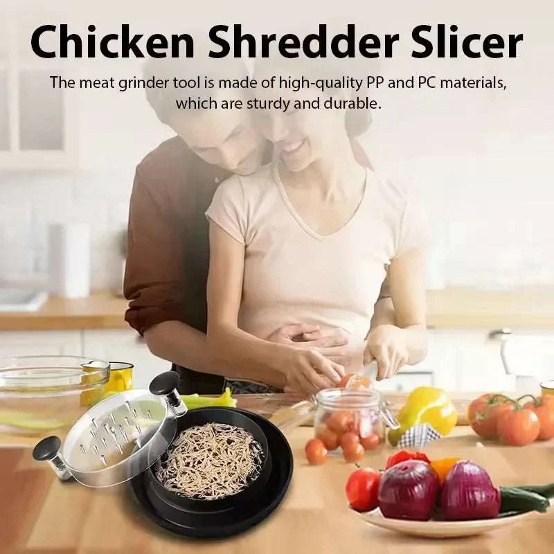 Chicken Shredder Tool with Non-Slip Base and Rotating Handle - Image 4