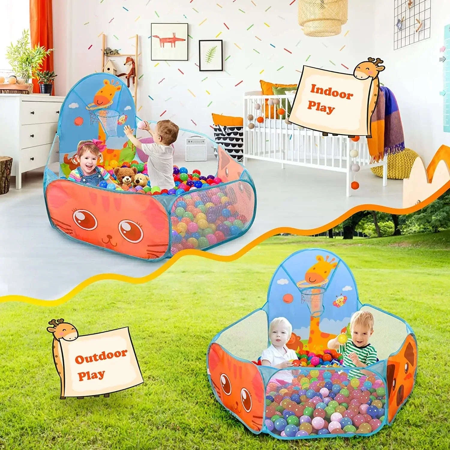 Children Portable Foldable Ball Pit Play Tent