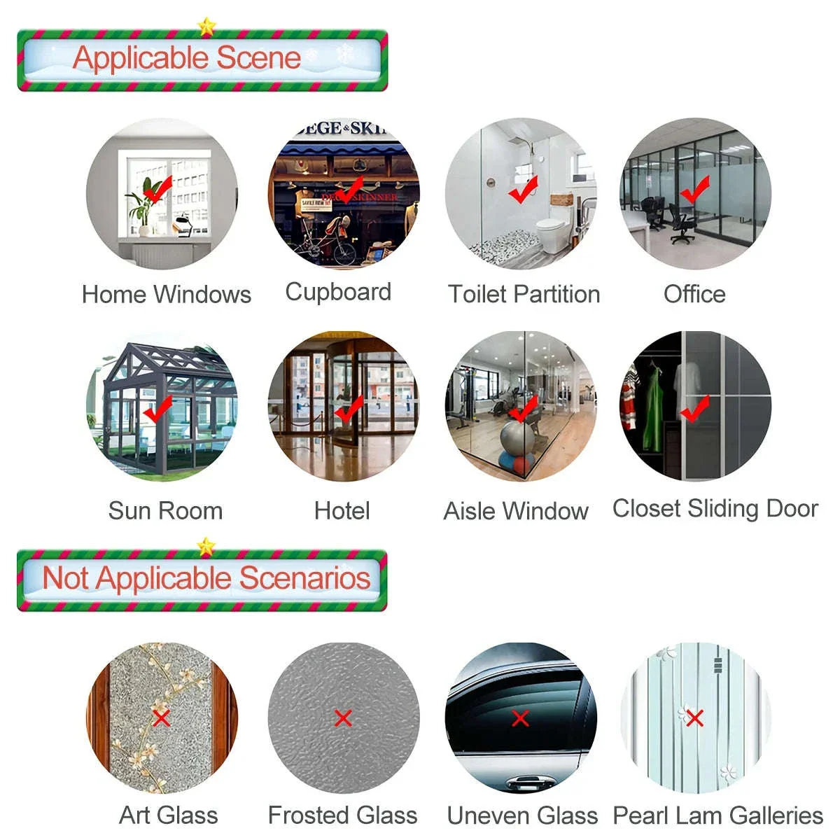 Christmas Window Stickers for Festive Home Decoration - Image 15