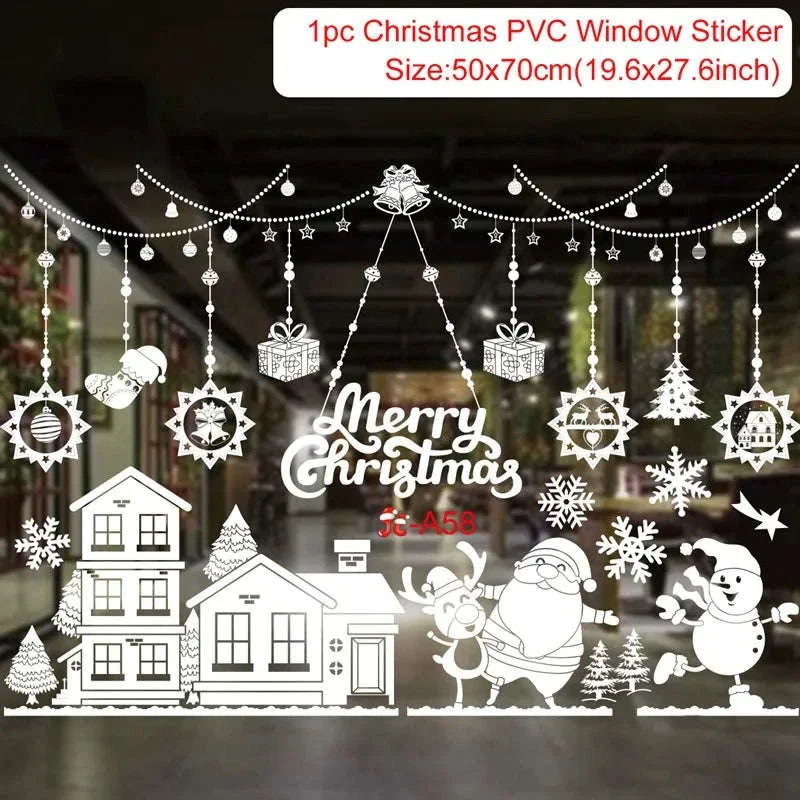 Christmas Window Stickers for Festive Home Decoration - Image 50